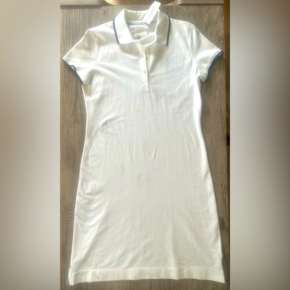 Banana Republic White Collared Polo Dress Size Small